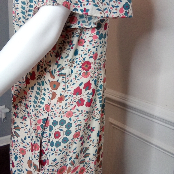 Olivia James The Label Delia Pleated Maxi Sundress with Flutter Sleeves - Picture 4 of 16